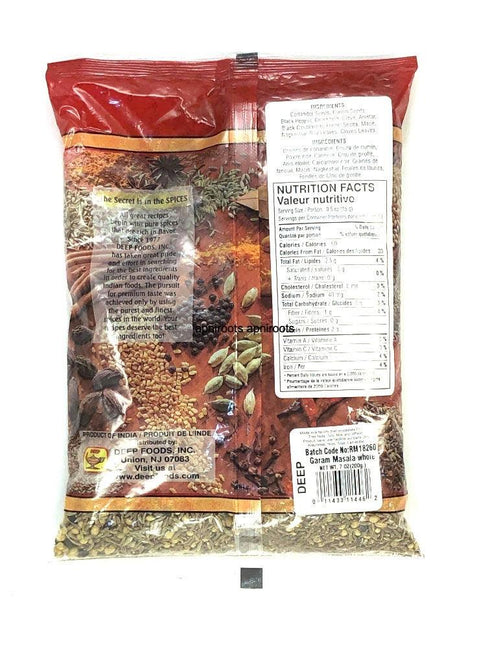 DEEP WHOLE GARAM MASALA200G - apniroots Grocery