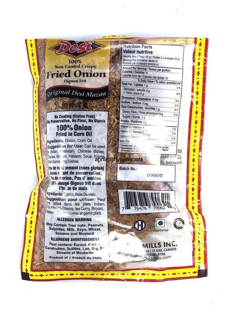 DESI FRIED ONION-400GM - apniroots Grocery