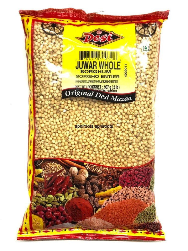 DESI JUWAR WHOLE 2LB - apniroots Grocery