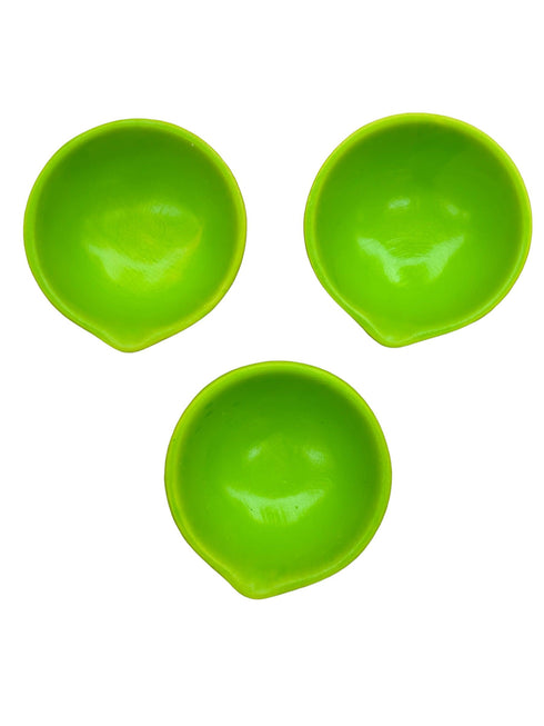 Diya Painted - Green (3pcs for $2) - apniroots Grocery
