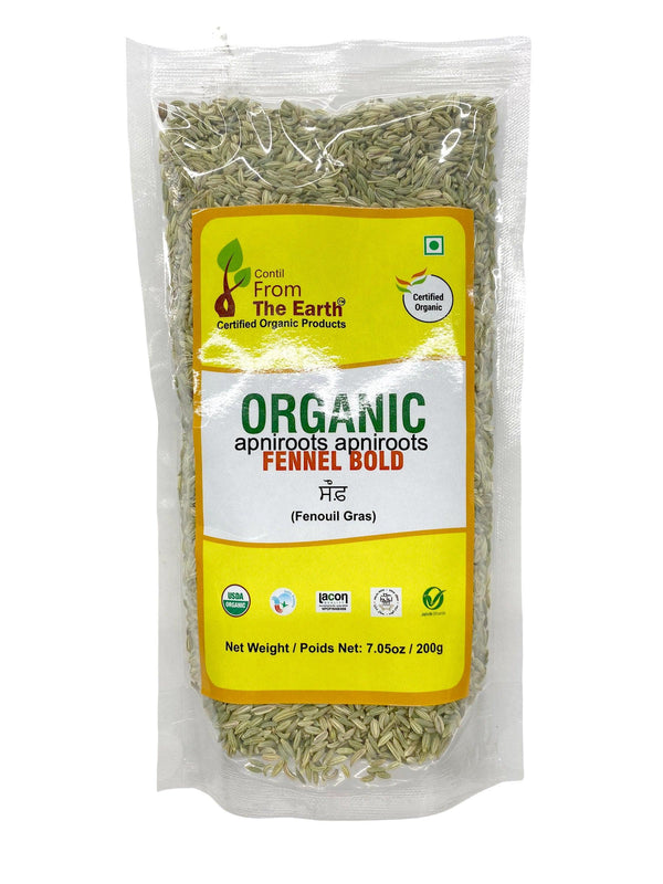 FTE ORG FENNEL BOLD 200GM - apniroots Grocery