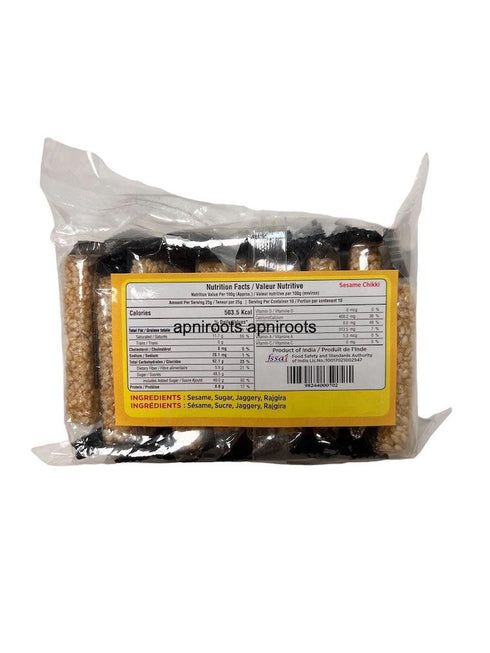 FTE SESAME CHIKKI 250GM - apniroots Grocery