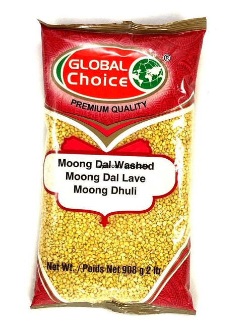 GLOBAL MOONG DAL WASHED 2LB - apniroots Grocery