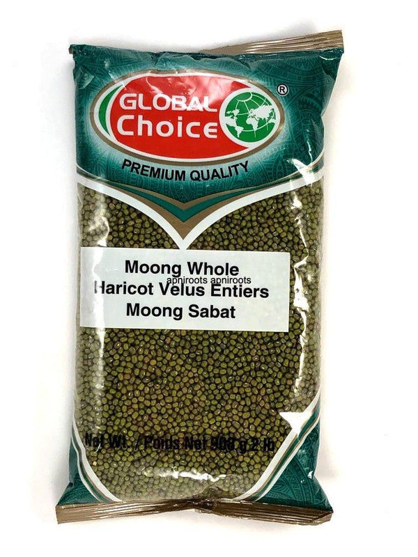 GLOBAL MOONG WHOLE GREEN 2LB - apniroots Grocery