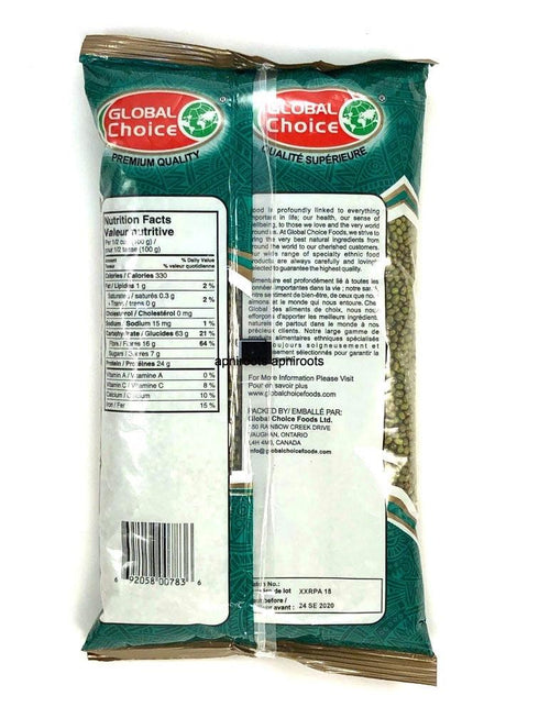 GLOBAL MOONG WHOLE GREEN 2LB - apniroots Grocery