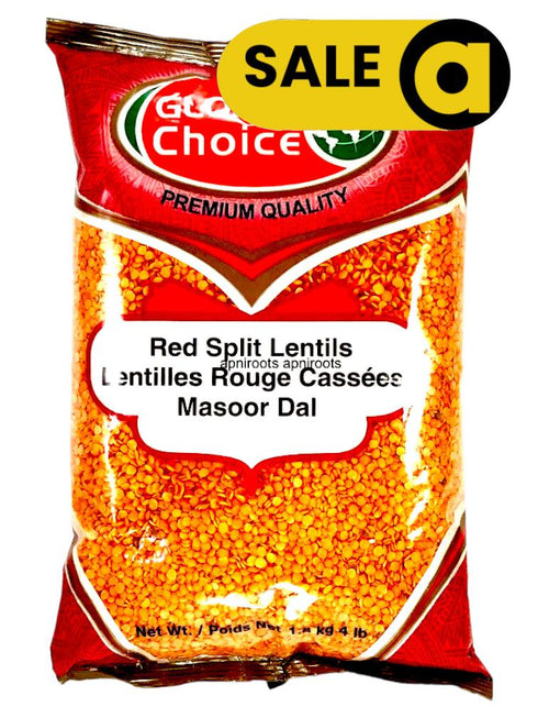 GLOBAL RED SPLIT LENTILS 4LB - apniroots Grocery
