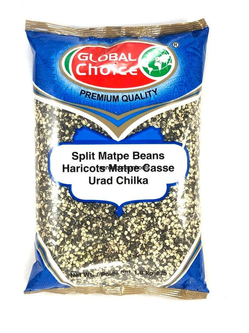Global Urad Chilka BLACK & WHITE 4lb - apniroots Grocery