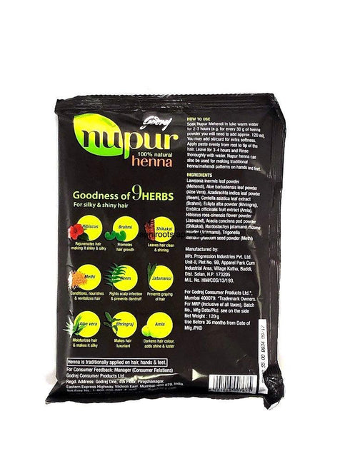 GODREJ NUPUR MEHNDI120G - apniroots Grocery