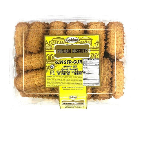 GOLDEN GINGER GUR BISCUITS - apniroots Grocery