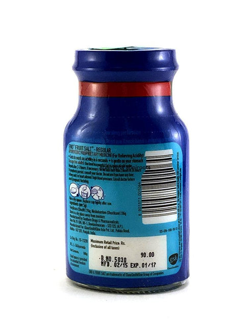 Gsk - Eno Fruit Salt Regular - 100gm - apniroots Grocery