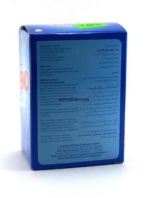 Gsk - Eno Fruit Salt Regular - 12 Pcs - weight - apniroots Grocery