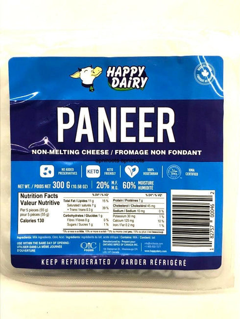 HAPPY DAIRY PANEER-300GM - apniroots Grocery