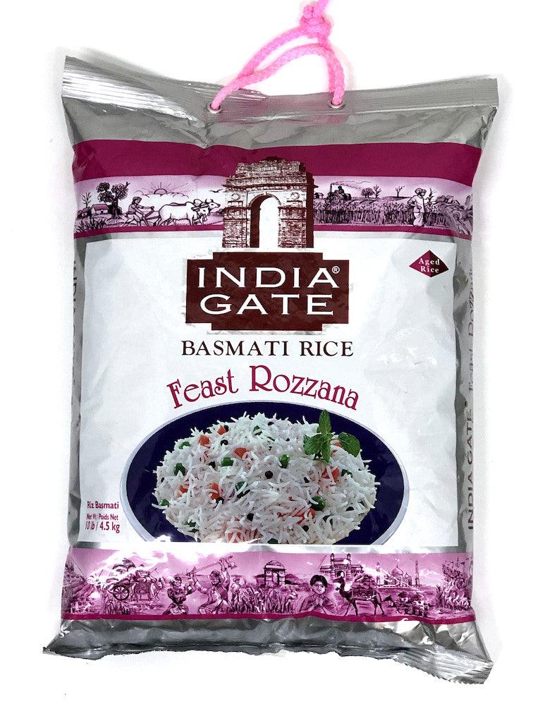 INDIA - GATE BASMATI RICE FEAST ROZZANA - 10LB- code888 by at