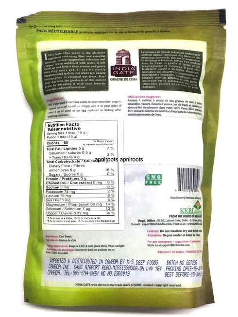 INDIA GATE CHIA SEED-300G - apniroots Grocery