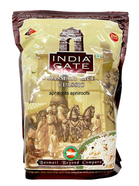 INDIA GATE CLASSIC RICE 1KG - apniroots Grocery