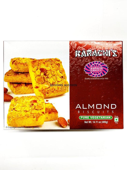 KARACHI ALMOND BISCUITS 400GM - apniroots Grocery