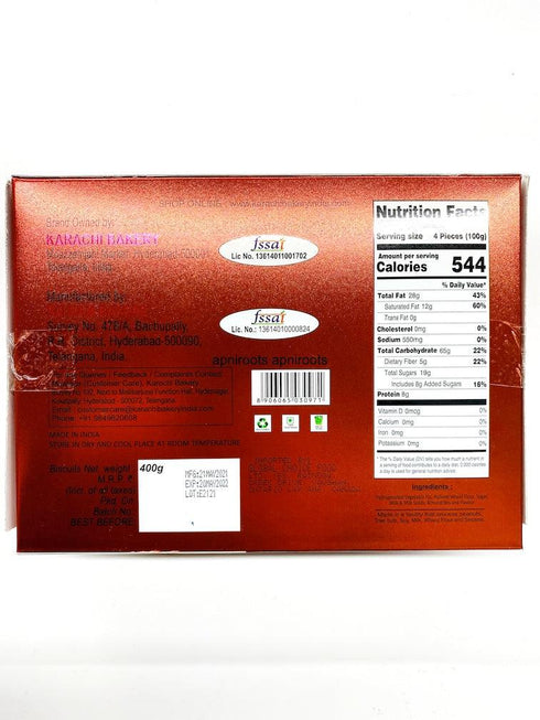 KARACHI ALMOND BISCUITS 400GM - apniroots Grocery