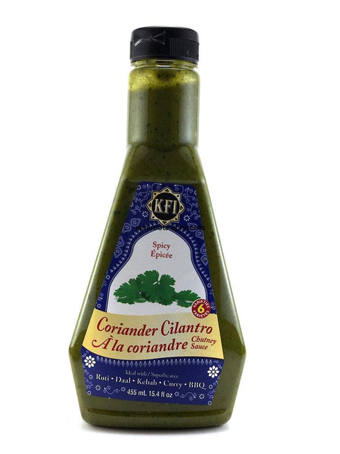 Kfi - Coriander Cilantro Spicy Chutney Sauce - 455ml - apniroots Grocery