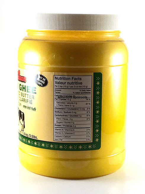 Kissan - Pure Desi Ghee Clarified Butter - 3.5lb - apniroots Grocery
