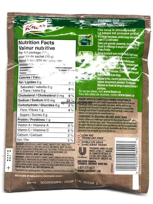 KNORR VEGETABLE SOUP - apniroots Grocery
