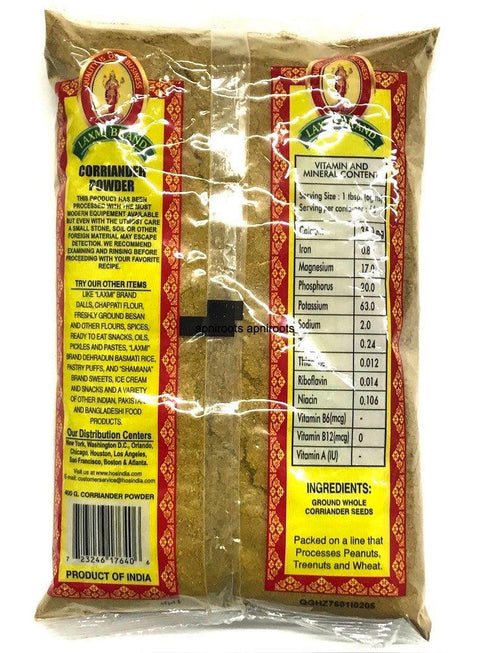 LAXMI CORIANDER POWDER 400GM - apniroots Grocery