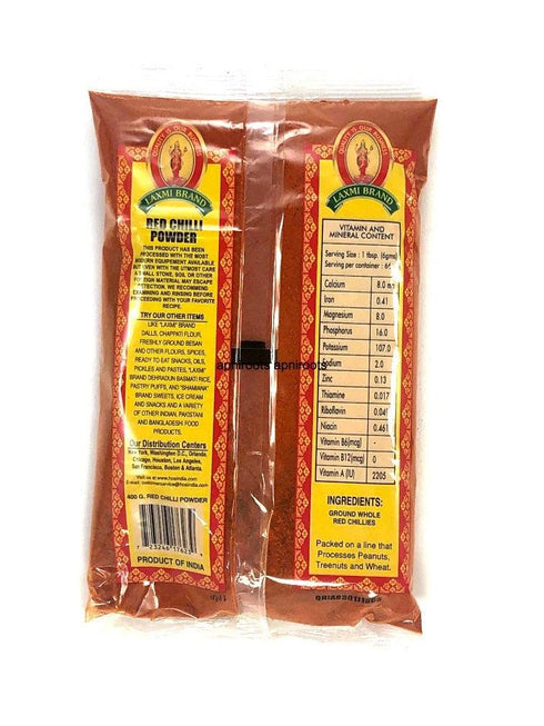 LAXMI RED CHILLI POWDER400G - apniroots Grocery