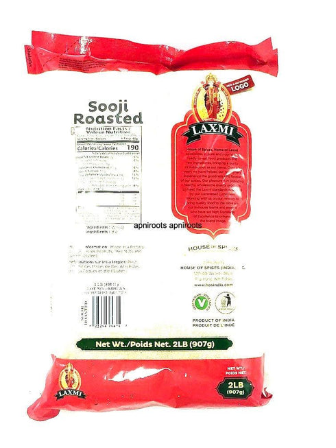 LAXMI SOOJI ROASTED 2LB - apniroots Grocery