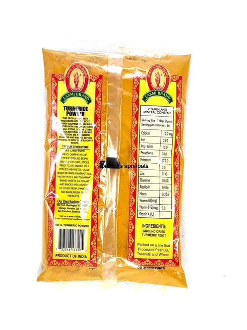 LAXMI TURMERIC POWDER 400 GM - apniroots Grocery