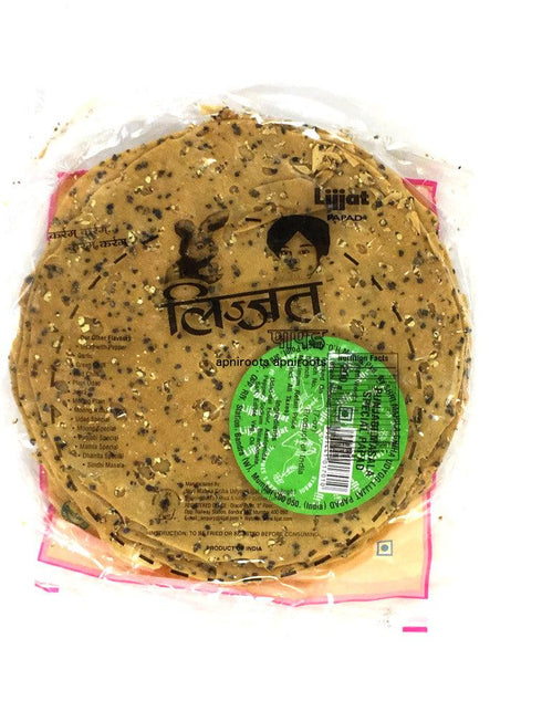 Lijjat - Punjabi Masala Special Papad - 200gm - apniroots Grocery