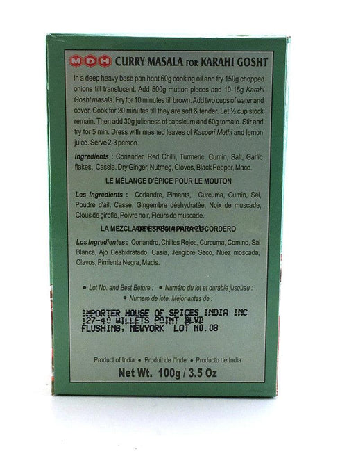 Mdh - Karahi Gosht - 100gm - apniroots Grocery
