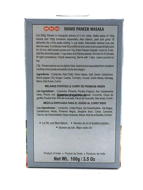 Mdh - Shahi Paneer Masala - 100gm - apniroots Grocery