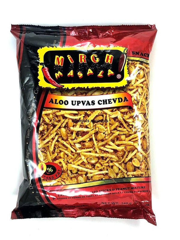MIRCH MASALA ALOO UPVAS CHEVDA 340G - apniroots Grocery