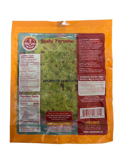 MOM MADE METHI PARATHA - apniroots Grocery
