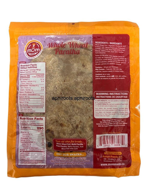 MOM MADE_W WHEAT PARATHA - apniroots Grocery