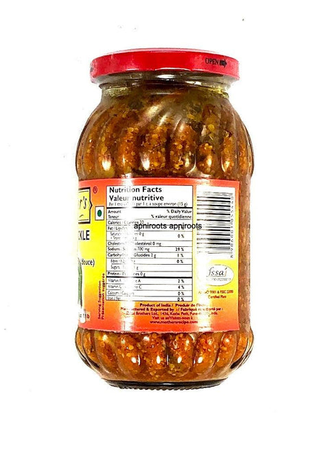 MOTHERS MANGO PICKLE MILD 500GM - apniroots Grocery