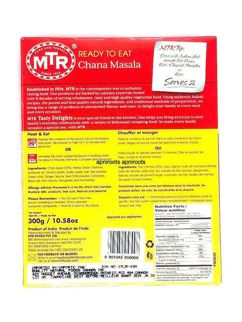 MTR_ CHANA MASALA-300 GM - apniroots Grocery