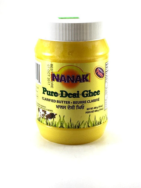 Nanak - Pure Desi Ghee Clarified Butter - 400gm - apniroots Grocery