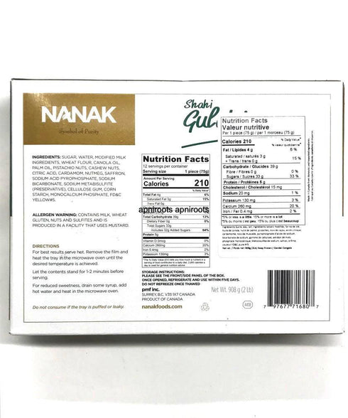 NANAK SHAHI GULAB JAMUN 908GM - apniroots Grocery