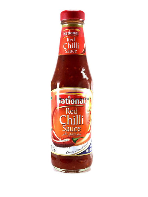 National - Hot & Spicy Red Chilli Sauce - 300gm - apniroots Grocery
