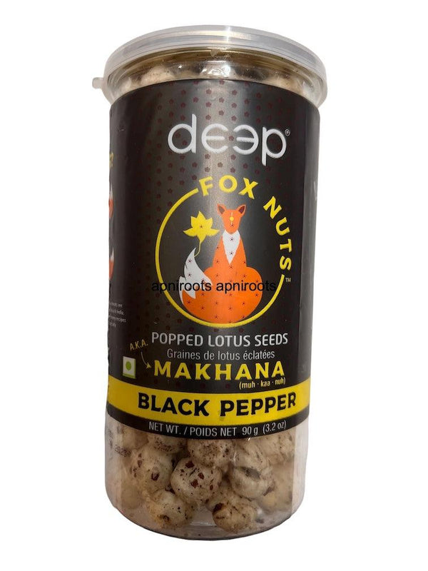 New Item_DEEP BLK PEPPER MAKHANA 90 GM - apniroots Grocery