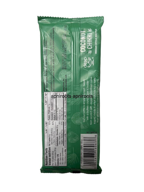 New Item_DEEP COCONUT CHIKKI 100GM - apniroots Grocery