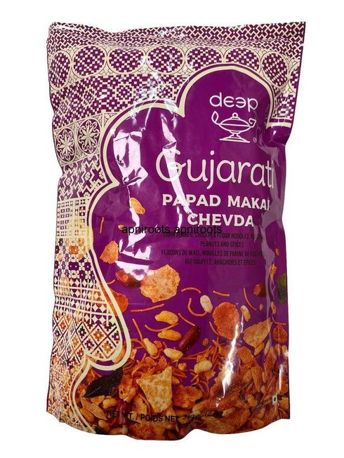 New Item_DEEP GUJ. PAPAD CHEVDA 340GM - apniroots Grocery