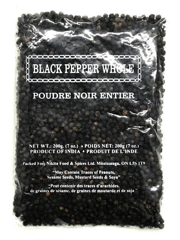 NIKITA BLACK PEPPER WHOLE-200G - apniroots Grocery