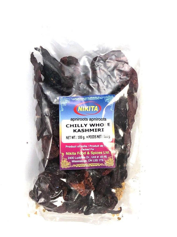 NIKITA KASHMIRI CHILLY 100G - apniroots Grocery