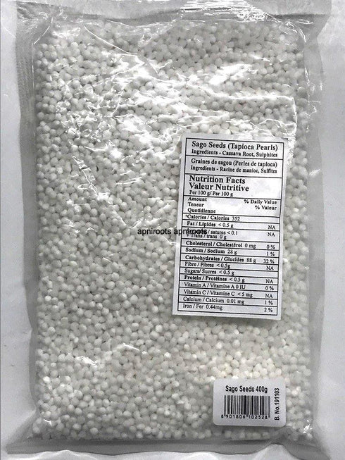NIKITA SAGO SEEDS-400GM - apniroots Grocery
