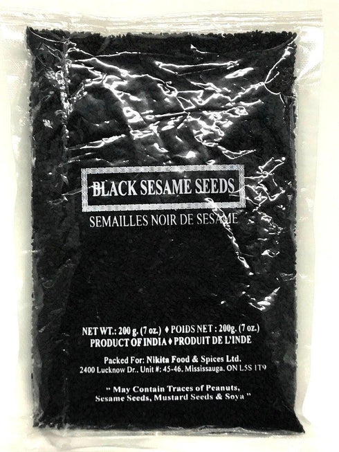 NIKITA SEASME SEEDS BLACK 200G - apniroots Grocery