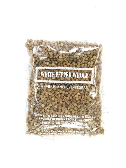 NIKITA WHITE PEPPER WHOLE100G - apniroots Grocery