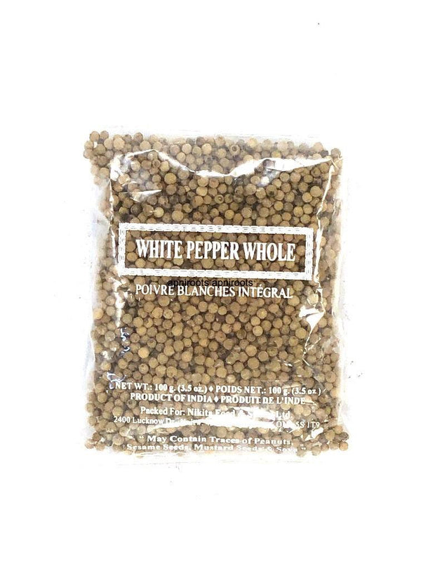NIKITA WHITE PEPPER WHOLE100G - apniroots Grocery