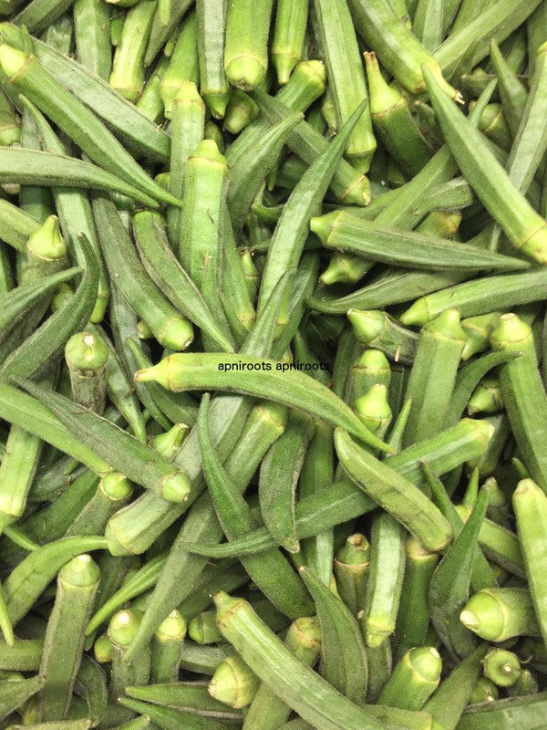 OKRA INDIAN BHINDI - 1LB | (small bag approx.) - apniroots Grocery
