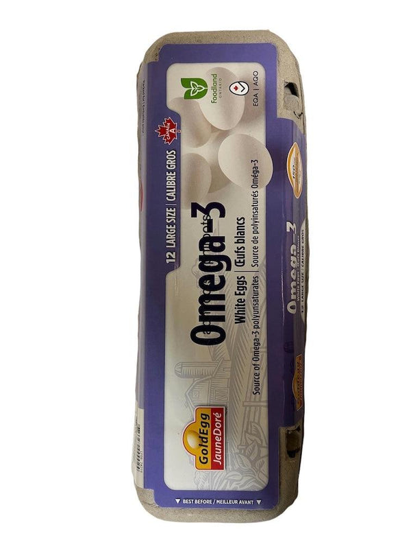OMEGA 3 WHITE EGGS - apniroots Grocery
